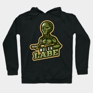 Alien With A Rifle | Molon Labe Hoodie